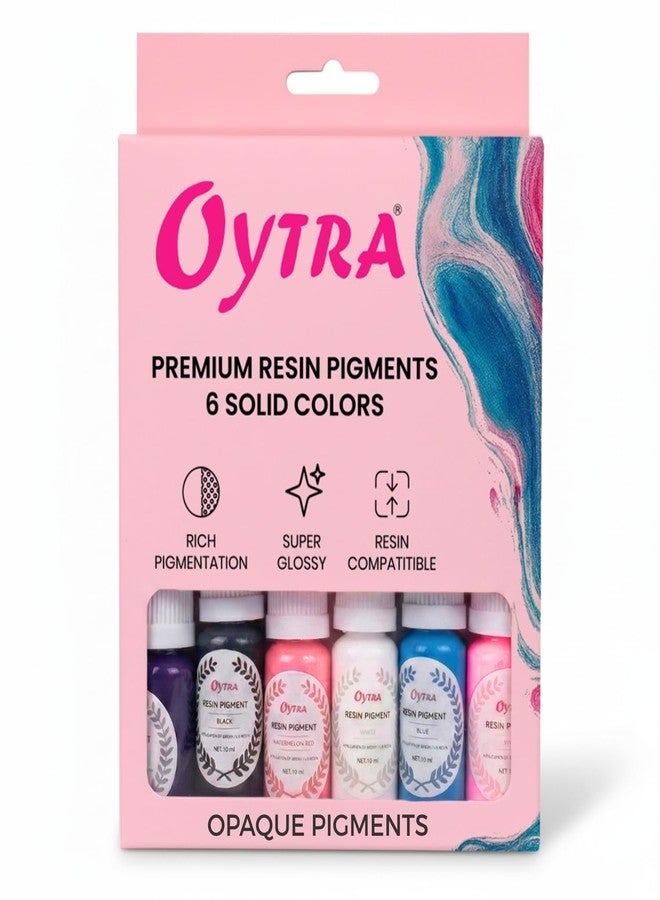 Oytra Resin Pigment Colors Set of 6 for Art Kit Materials Craft Combo for Beginners Artists Professionals - Image 1